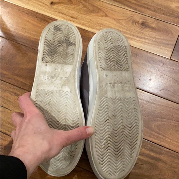 J/Slides NYC metallic silver platform sneaker 7.5 - Picture 5 of 7